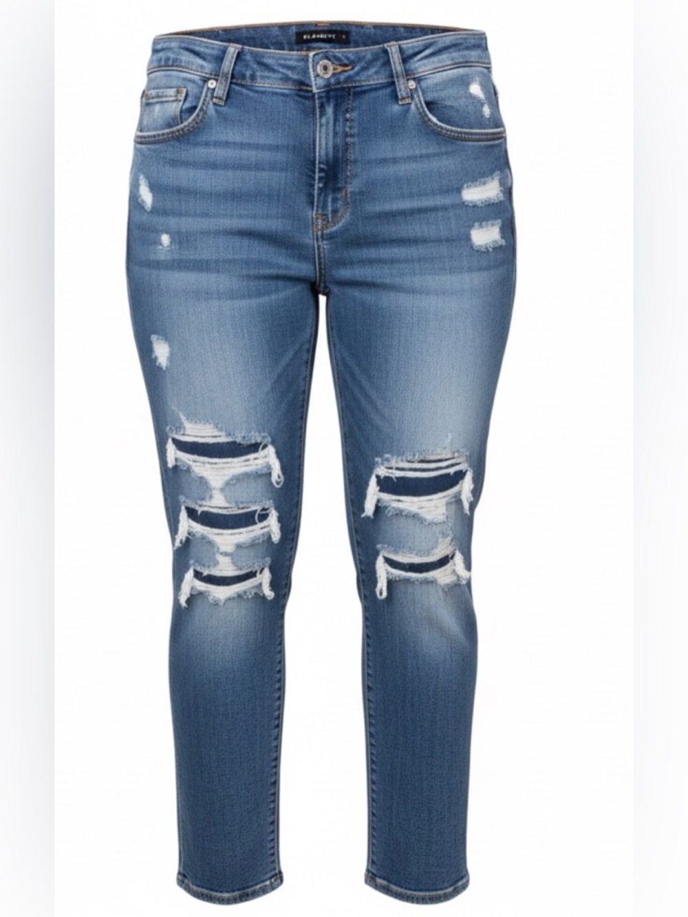 Soho  Boyfriend Blue Distressed Skinny Jeans